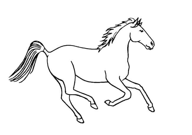 How to draw a Horse Galloping step by step – Easy Animals 2 Draw