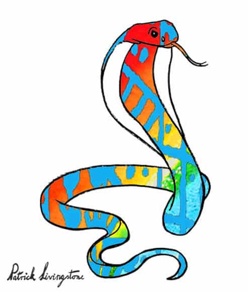 How to Draw a Cobra step by step – Easy Animals 2 Draw